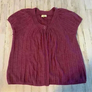 Sonoma Life Style Womens Plus Size 1X Sweater Short Sleeve